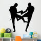 Thai Boxing Silhouette Wall Decal