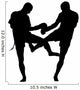 Thai Boxing Silhouette Wall Decal