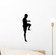 Thai Boxing Silhouette Wall Decal