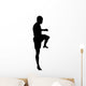 Thai Boxing Silhouette Wall Decal