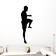 Thai Boxing Silhouette Wall Decal