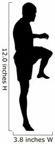 Thai Boxing Silhouette Wall Decal
