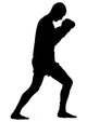 Thai Boxing Silhouette Wall Decal