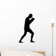 Thai Boxing Silhouette Wall Decal