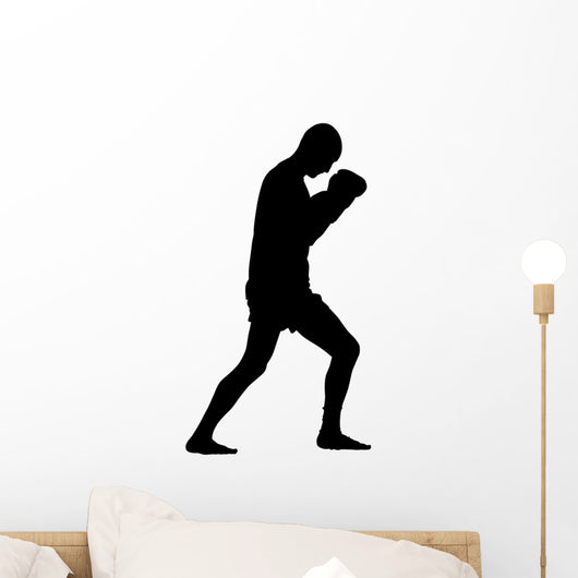 Thai Boxing Silhouette Wall Decal