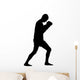 Thai Boxing Silhouette Wall Decal
