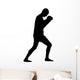 Thai Boxing Silhouette Wall Decal