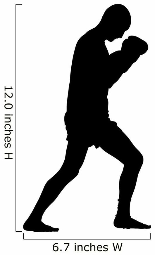 Thai Boxing Silhouette Wall Decal