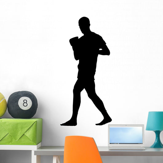 Thai Boxing Silhouette Wall Decal