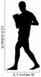 Thai Boxing Silhouette Wall Decal