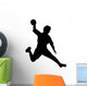 Volley Ball Silhouette Wall Decal