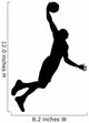 Volley Ball Silhouette Wall Decal