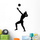 Volley Ball Silhouette Wall Decal