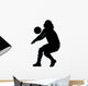 Volley Ball Silhouette Wall Decal