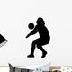 Volley Ball Silhouette Wall Decal
