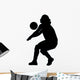 Volley Ball Silhouette Wall Decal