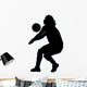 Volley Ball Silhouette Wall Decal