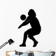 Volley Ball Silhouette Wall Decal