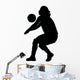 Volley Ball Silhouette Wall Decal