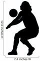 Volley Ball Silhouette Wall Decal