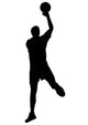Volley Ball Silhouette Wall Decal