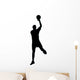 Volley Ball Silhouette Wall Decal