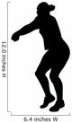 Volley Ball Silhouette Wall Decal