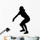 Volley Ball Silhouette Wall Decal