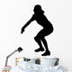Volley Ball Silhouette Wall Decal