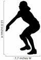 Volley Ball Silhouette Wall Decal