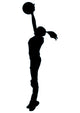 Volley Ball Silhouette Wall Decal