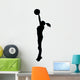 Volley Ball Silhouette Wall Decal