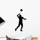 Volley Ball Silhouette Wall Decal