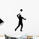 Volley Ball Silhouette Wall Decal