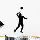 Volley Ball Silhouette Wall Decal