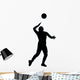 Volley Ball Silhouette Wall Decal