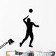 Volley Ball Silhouette Wall Decal