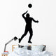 Volley Ball Silhouette Wall Decal
