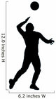 Volley Ball Silhouette Wall Decal