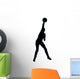 Volley Ball Silhouette Wall Decal