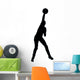 Volley Ball Silhouette Wall Decal
