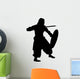 Historical Warrior Silhouette Wall Decal
