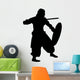 Historical Warrior Silhouette Wall Decal