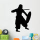 Historical Warrior Silhouette Wall Decal