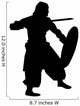 Historical Warrior Silhouette Wall Decal