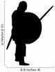 Historical Warrior Silhouette Wall Decal