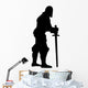 Historical Warrior Silhouette Wall Decal