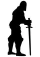 Historical Warrior Silhouette Wall Decal