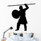 Historical Warrior Silhouette Wall Decal