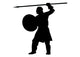 Historical Warrior Silhouette Wall Decal